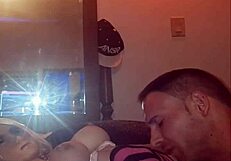 luvs2cumm69 playing with his busty blonde model in lingerie