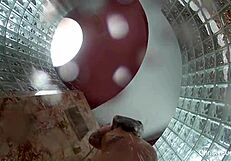 christy mack shows tattooed ass and tits in shower