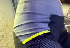 catching big-ass slut in gym masturbating in public bathroom