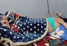 Pregnant Woman Deepthroats Dildo In Toy Play Session