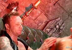 Hot milf domina gets rough fucked by her toyboy slave