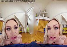 Fuck that blonde with huge boobs!