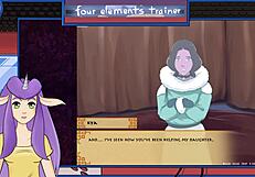 Avatar milf blowjob fun with squirting and facial!