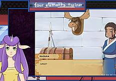 Avatar milf blowjob fun with squirting and facial!