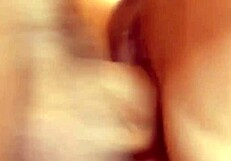 Intense moaning during passionate sex in the kitchen