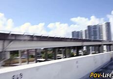 Hey, wanna see this POV booty teen get bent over and creampied by a monster cock?