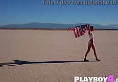 Perfect Teen Willa Prescott Undresses Showing Natural Tits in Outdoor Striptease