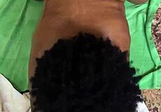 What does Hazelnutxxx do with her oiled ebony body?