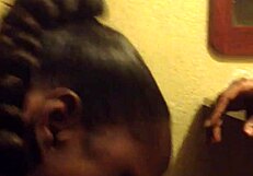 Sucking That Big Black Cock!