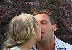 Linda Slim Takes a Hard Cock Outside and Deep Inside for a Messy Facial