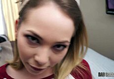 Punish that naughty pussy! Angel gets bent over for doggystyle blowjob in dirty roleplay!