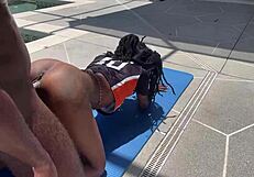 Ebony Thot Gets Fucked For Team Spot