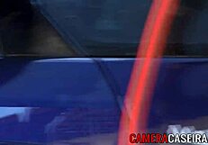 Brazilian babes with big tits and asses wash the car intensely, flaunting their curves