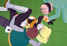 Darkness Enjoys Rough 3some In Konosuba Hentai