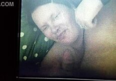 bbw wife receives a big facial