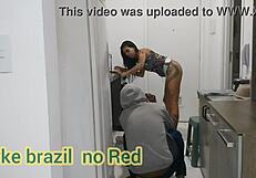 i invited the cute housekeeper for cleaning but she sucked my cock hard in the kitchen