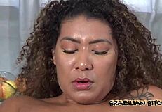 Watch my Brazilian teen suck my cock for a big cumshot, he says