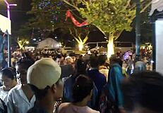 Black Guy Blows Huge Cock in White Babe