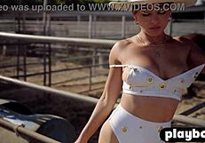 beautiful big tits teen mia valentine exposes her curvy body and ass