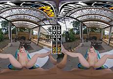 i feel britt blair's small tits bounce as she's fucked hard in virtual reality