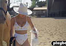 beautiful big tits teen mia valentine exposes her curvy body and ass