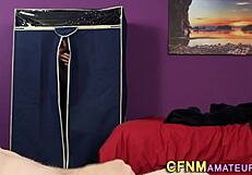 british amateur teen gives facial after blowjob and handjob