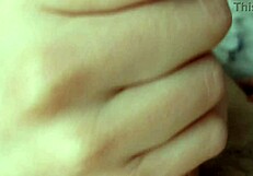 in this pov, she sucks a huge cock up close, leading to a massive cumshot