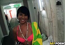 Intimate beach scene between two young people nursing a raw passion for each other