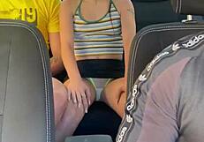 i caught a young amateur couple having sex in a taxi on hidden camera