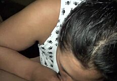 She enjoys sucking my dick at her friend's house