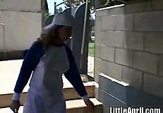 little april rubs her pussy after baseball 😍