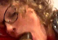 milf's daily deepthroat workout on big black cock?