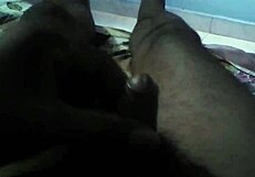 Indian gay man engages in intimate hand work session