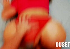 Blonde Latina Wife Gets Cumshot on Fat Ass