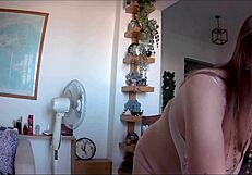 Mariaold, Old MILF, Teases with Huge Natural Boobs in Sexy Underwear