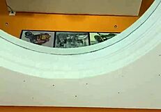 curly blonde in hotel enjoys intimate moment with partner