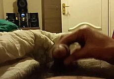 Rishi bhardwaja strokes his massive monster cock for ladies, ending in cumshot