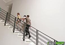 Horny Teacher Alexa Nova Sucks Student's Monster Cock!