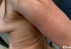 Amateur milf blows dick amazingly!