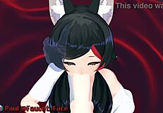 White Girl Sucks Cock in POV Anime Style - Oo●●mi Mi●