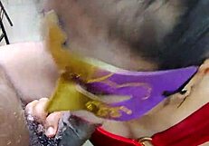 Is the Horny Bengali MILF Giving a Sloppy Blowjob to Her Boss?