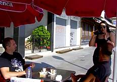 a beautiful young brunette seeks a nice guy on the street