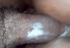 Ebony wife rides cock in pov