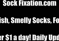 Stroke your dick as I tease with feet!