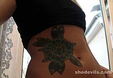 Is This Russian Webcam Teen Hiding More Than Tattoos?