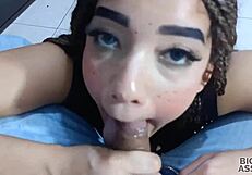 Boss fucks secretary's big ass after work with big cock