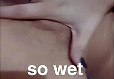 Latina girlfriend masturbates to orgasm