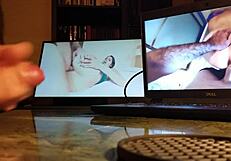 Masturbating at the desk feels so intense and lonely