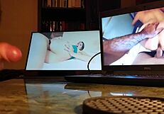 Masturbating at the desk feels so intense and lonely