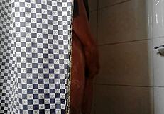 Bathroom scene with Andrew Biceps and bisexual guy